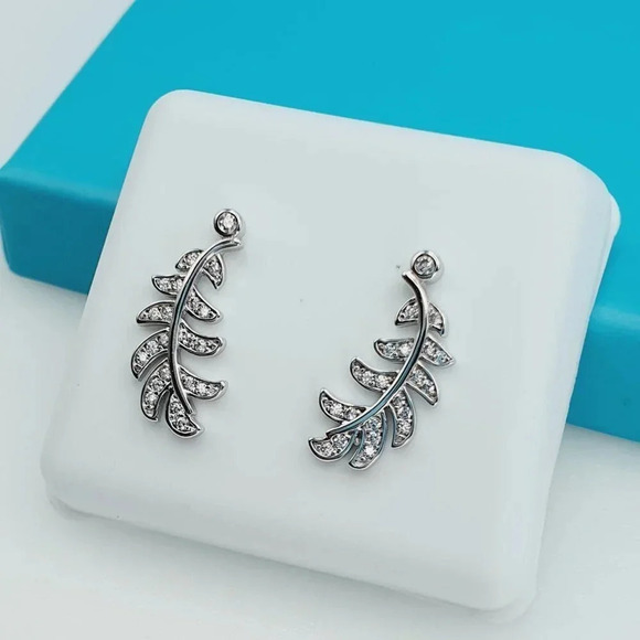 "925 Sterling Silver CZ Beautiful Earrings for Women, 1USPAR4183 - Picture 3 of 11